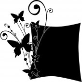 Butterflies - Chalkboard / Blackboard Wall Stickers