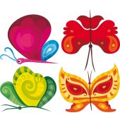 Butterflies Set Wall Stickers