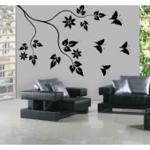 Butterfly Flower Wall Stickers