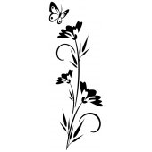 Butterfly Flower Wall Stickers