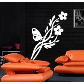 Butterfly Flower Wall Stickers