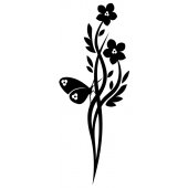 Butterfly Flower Wall Stickers