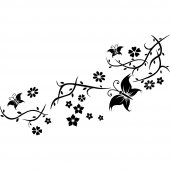 Butterfly Flower Wall Stickers