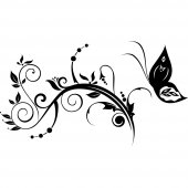 Butterfly Flower Wall Stickers