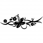 Butterfly Flower Wall Stickers