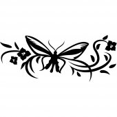 Butterfly Flower Wall Stickers