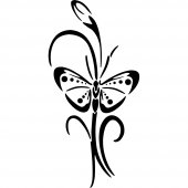 Butterfly Flower Wall Stickers