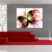 Butterfly - Triptych Forex Print