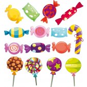 Candy Set Wall Stickers