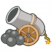 Cannon Wall Stickers