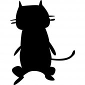 Cat - Chalkboard / Blackboard Wall Stickers