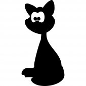 Cat - Chalkboard / Blackboard Wall Stickers