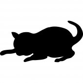 Cat - Chalkboard / Blackboard Wall Stickers