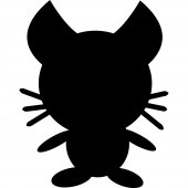 Cat - Chalkboard / Blackboard Wall Stickers