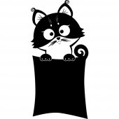 Cat - Chalkboard / Blackboard Wall Stickers