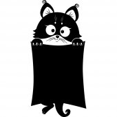 Cat - Chalkboard / Blackboard Wall Stickers