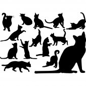 Cat Set Wall Stickers