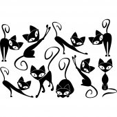 Cat Set Wall Stickers