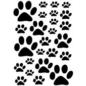 Cat track Set Wall Stickers