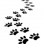Cat track Wall Stickers