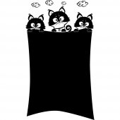 Cats - Chalkboard / Blackboard Wall Stickers