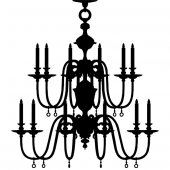 Chandelier Wall Stickers