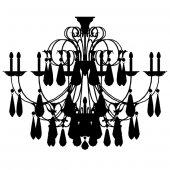 Chandelier Wall Stickers