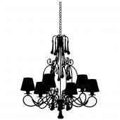 Chandelier Wall Stickers