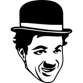 Charlie Chaplin Wall Stickers