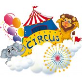 Circus Animals Wall Stickers