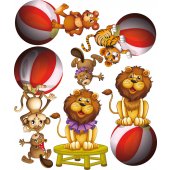 Circus Set Wall Stickers