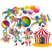 Circus Set Wall Stickers