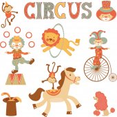 Circus Set Wall Stickers