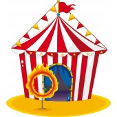 Circus Tent Wall Stickers