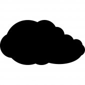 Cloud - Chalkboard / Blackboard Wall Stickers