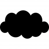 Cloud - Chalkboard / Blackboard Wall Stickers