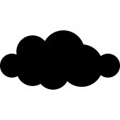 Cloud - Chalkboard / Blackboard Wall Stickers