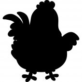 Cock - Chalkboard / Blackboard Wall Stickers