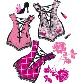 Corset Set Wall Stickers