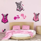 Corset Set Wall Stickers