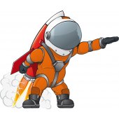 Cosmonaut Wall Stickers