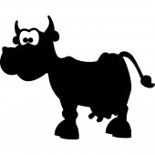 Cow - Chalkboard / Blackboard Wall Stickers