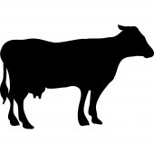 Cow - Chalkboard / Blackboard Wall Stickers