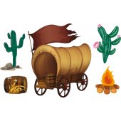 Cowboy Set Wall Stickers