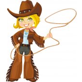 Cowgirl Wall Stickers