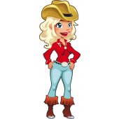 Cowgirl Wall Stickers