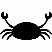 Crab - Chalkboard / Blackboard Wall Stickers