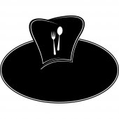 Cutlery - Chalkboard / Blackboard Wall Stickers