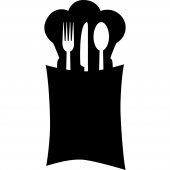 Cutlery - Chalkboard / Blackboard Wall Stickers