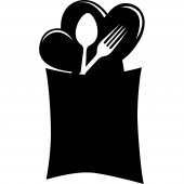 Cutlery - Chalkboard / Blackboard Wall Stickers